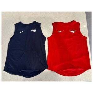 Nike Team USA Girls Tank Top Lot – Large – Red & Navy – Tokyo Olympics Graphic